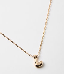 Bubble Letter Initial Necklace carousel Product Image 2