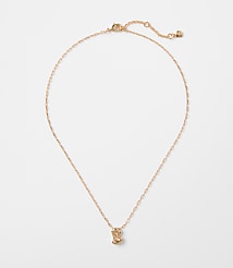 Bubble Letter Initial Necklace carousel Product Image 1