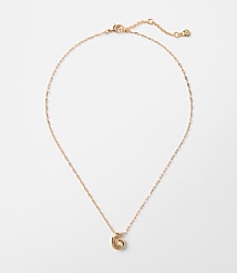 Bubble Letter Initial Necklace carousel Product Image 1