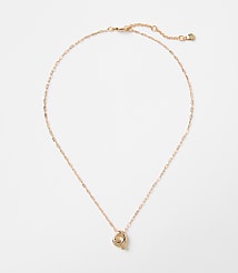Bubble Letter Initial Necklace carousel Product Image 1