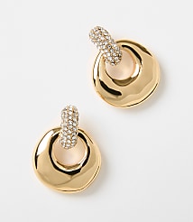 Sparkle Circle Drop Earrings carousel Product Image 1