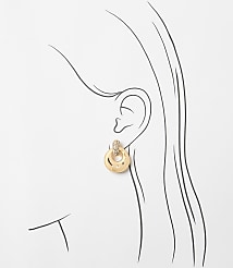 Sparkle Circle Drop Earrings carousel Product Image 2