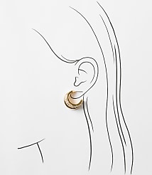 Sparkle Double Hoop Earrings carousel Product Image 2