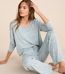 Lou & Grey Softened V-Neck Pajama Set carousel Product Image 4