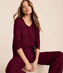 Lou & Grey Ribbed Softened Pajama Set carousel Product Image 4