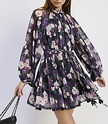 En Saison Jasmine Long Sleeve Mini Dress carousel Product Image 4