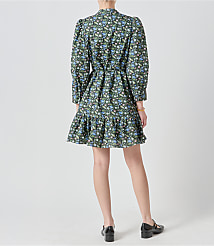 English Factory Floral Pintuck Button Mini Dress carousel Product Image 3