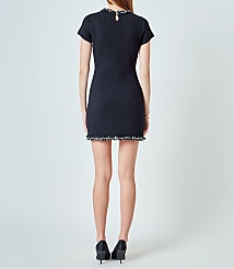 English Factory Jewel Trim Knit Mini Dress carousel Product Image 3