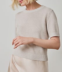 Lilla P Short Sleeve Sparkle Sweater carousel Product Image 2