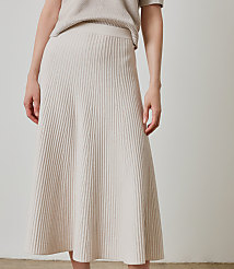 Lilla P Flared Knit Skirt carousel Product Image 1