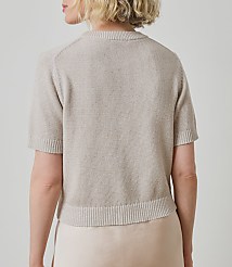Lilla P Short Sleeve Sparkle Sweater carousel Product Image 3