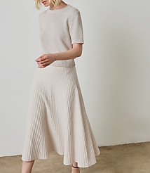 Lilla P Flared Knit Skirt carousel Product Image 3