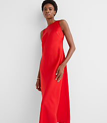 Satin Bias Midi Dress carousel Product Image 1