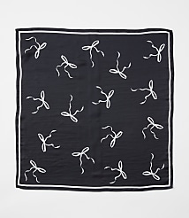 Bow Silk Square Scarf carousel Product Image 2