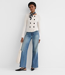 Cuffed Double Breasted Cardigan carousel Product Image 2