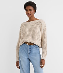Marled Chunky Ribbed Sweater carousel Product Image 1