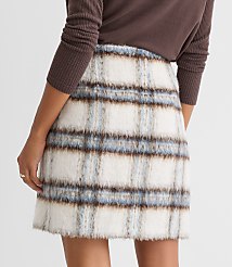 Petite Plaid Boucle Mini Skirt carousel Product Image 3
