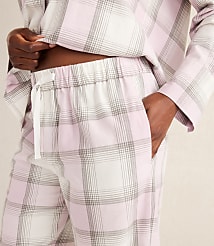 Haven Well Within Lightweight Flannel Frosted Plaid Pajama Pants carousel Product Image 3