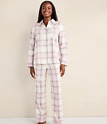 Haven Well Within Lightweight Flannel Frosted Plaid Pajama Top carousel Product Image 2