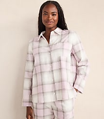 Haven Well Within Lightweight Flannel Frosted Plaid Pajama Top carousel Product Image 1