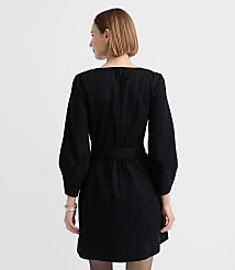 Seamed Twill Belted Mini Pocket Dress carousel Product Image 2