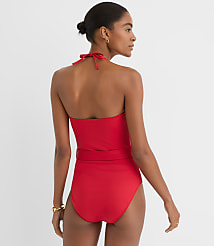 LOFT Beach Tortoiseshell Print Ring Bandeau One Piece Swimsuit carousel Product Image 3