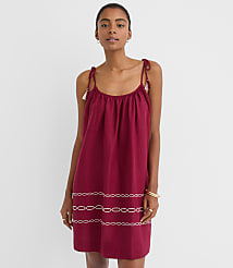 LOFT Beach Tie Strap Linen Cotton Pocket Dress carousel Product Image 2