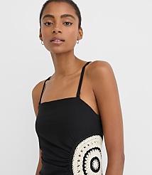 LOFT Beach Crochet Bra Maxi Dress carousel Product Image 3