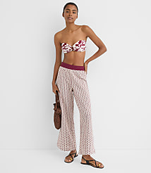 LOFT Beach Magnolia Tortoiseshell Print Ring Bandeau Bikini Top carousel Product Image 2