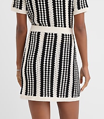 LOFT Beach Striped Crochet Mini Skirt carousel Product Image 3