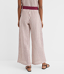 LOFT Beach Geo Crochet Wide Leg Pants carousel Product Image 3