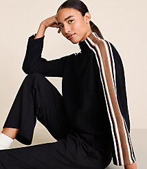 Lou & Grey Striped Half Zip Sweater carousel Product Image 1