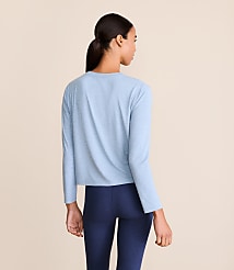 Lou & Grey Heathered Essential Modal Long Sleeve Tee carousel Product Image 3