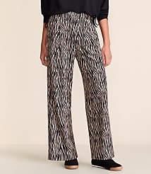 Lou & Grey Zebra Print Wanderweave Wide Leg Trouser Pants carousel Product Image 3
