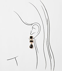 Crystal Triple Drop Earrings carousel Product Image 2