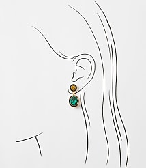Sparkle Enamel Drop Statement Earrings carousel Product Image 2