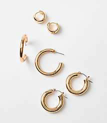 Tubular Hoop Earring Set carousel Product Image 1