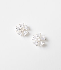 Sparkle Flower Stud Earrings carousel Product Image 1