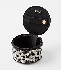 Snow Leopard Beaded Jewelry Box carousel Product Image 2