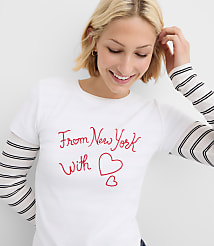 New York Love Ribbed Tee carousel Product Image 2