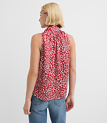 Heart Tie Neck Halter Top carousel Product Image 3