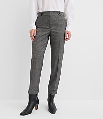 Curvy Cuffed Riviera Slim Pants in Twill carousel Product Image 1