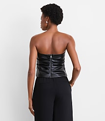 LOFT Versa Faux Leather Bustier carousel Product Image 2