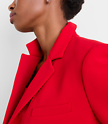 LOFT Versa Crepe Drape Relaxed Blazer carousel Product Image 4