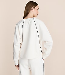Lou & Grey Piped Elite Fleece Sweatshirt carousel Product Image 2