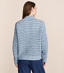 Lou & Grey Marled Open Stitch Half Zip Sweater carousel Product Image 2