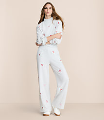 Lou & Grey Heart Cozy Cotton Wide Leg Pants carousel Product Image 1