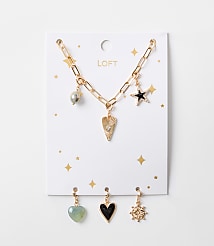 Sparkle Charm Necklace Set carousel Product Image 2