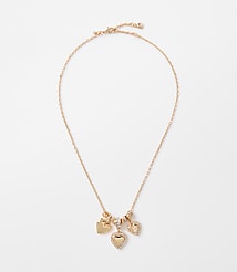 Sparkle Heart Cluster Necklace carousel Product Image 1