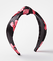 Floral Satin Knot Headband carousel Product Image 1